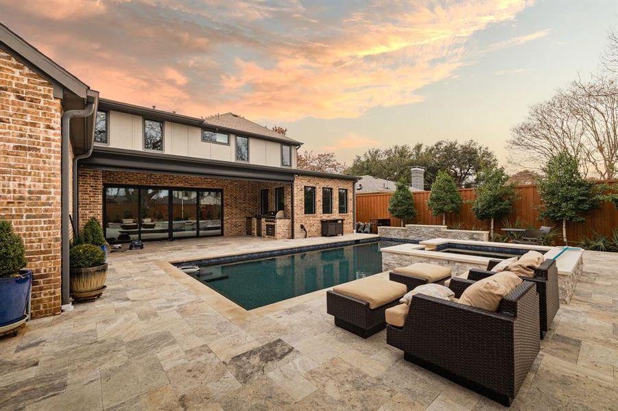 Exterior details and patio area of a home in , Dallas (Image 20).