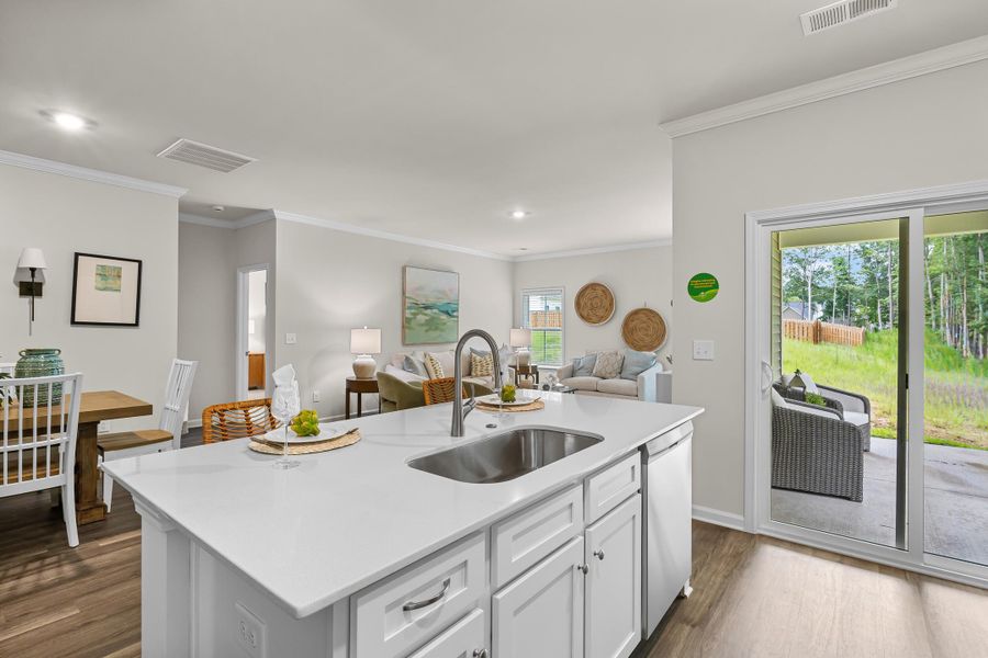 Furnished interior view inside a new home in , Yemassee (Image 4).