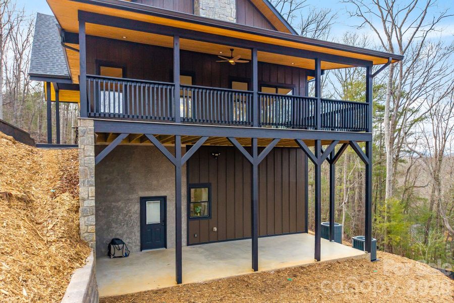 Exterior details and patio area of a home in , Asheville (Image 4).
