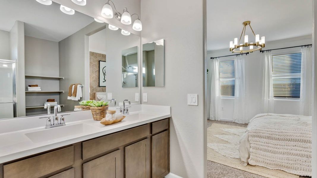 Furnished interior view inside a new home in Desert Moon Estates, Buckeye (Image 19).