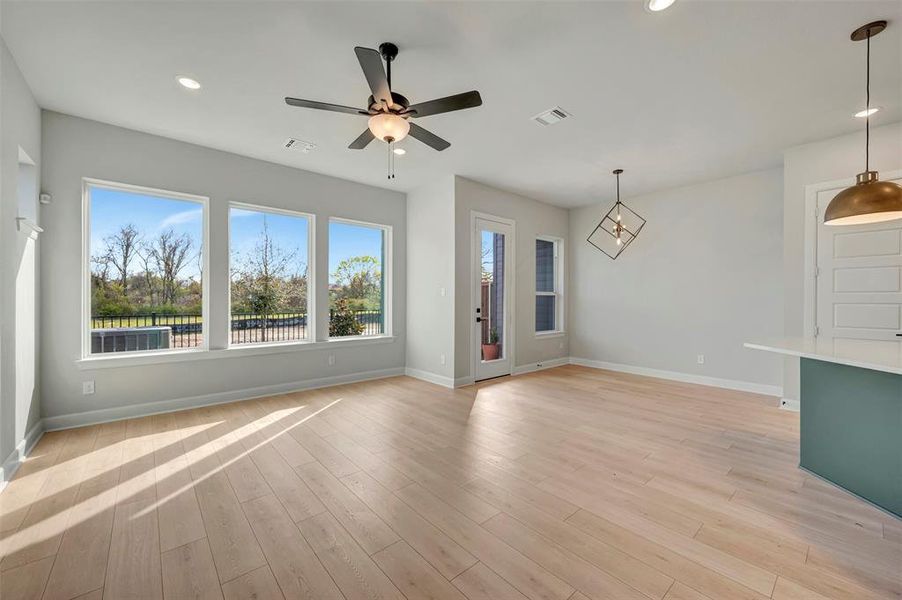 Spacious, unfurnished interior of a new home in Trails at Waterside - Garden Series, Fort Worth (Image 29). Spacious, unfurnished interior of a new home in Trails at Waterside - Garden Series, Fort Worth (Image 29).