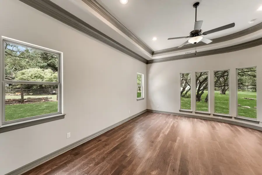 Representative unfurnished interior of a home built from the The Ridgeline by Whitestone Custom Homes in Johnson Ranch, Bulverde (Image 28). Representative unfurnished interior of a home built from the The Ridgeline by Whitestone Custom Homes in Johnson Ranch, Bulverde (Image 28).