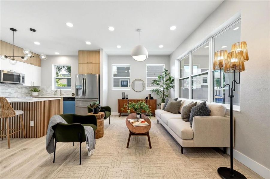 Furnished interior view inside a new home in , St. Petersburg (Image 9).