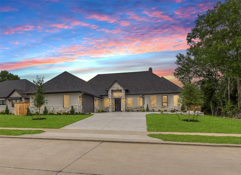 Front exterior of a new home in , College Station, TX, highlighting curb appeal (Image 28).