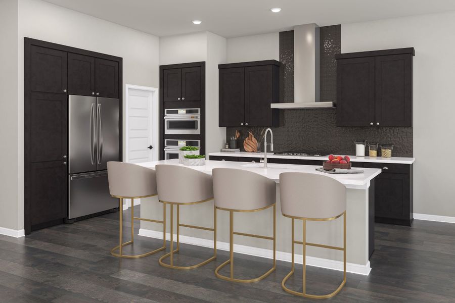 Representative furnished interior of a home built from the Rosedale by Tri Pointe Homes in Lariat, Liberty Hill (Image 12).