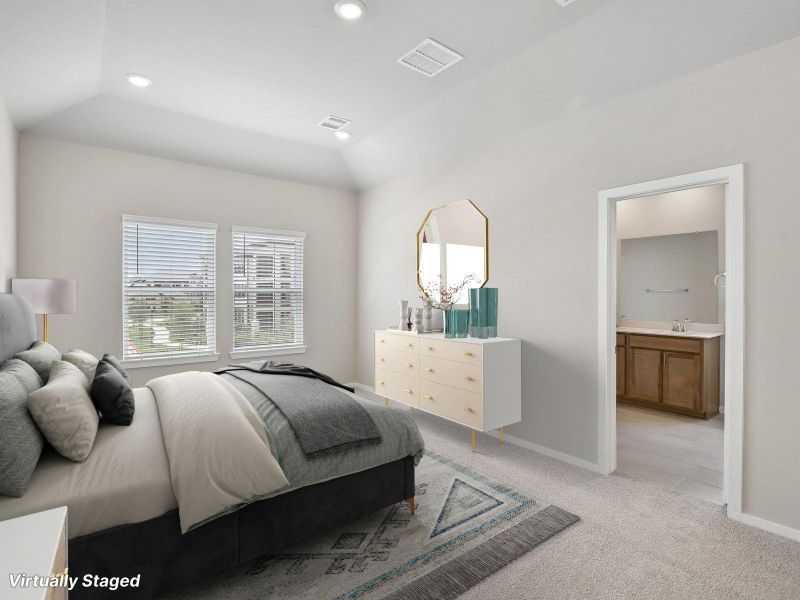Furnished interior view inside a new home in Parkway Commons - City Series, Missouri City (Image 15). Furnished interior view inside a new home in Parkway Commons - City Series, Missouri City (Image 15).
