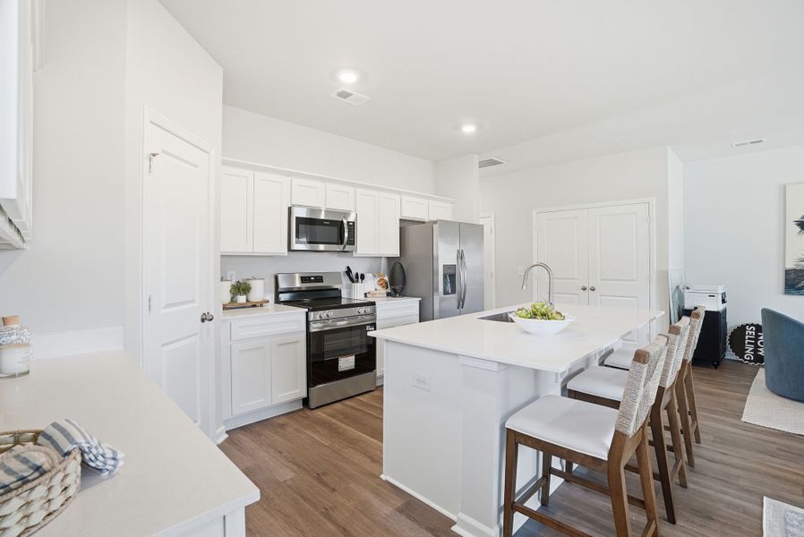 Representative furnished interior of a home built from the Sequoia by McGuinn Homes in Towns at Lake Greenwood, Greenwood (Image 9).