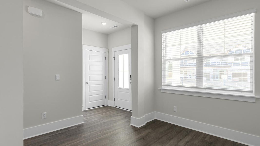 Spacious, unfurnished interior of a new home in The Palms at Indigo Preserve Townhomes, Leland (Image 17). Spacious, unfurnished interior of a new home in The Palms at Indigo Preserve Townhomes, Leland (Image 17).