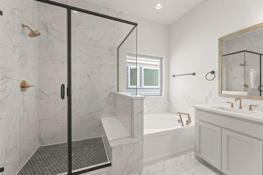 Furnished interior view inside a new home in Lake Shore Village, Rowlett (Image 10).