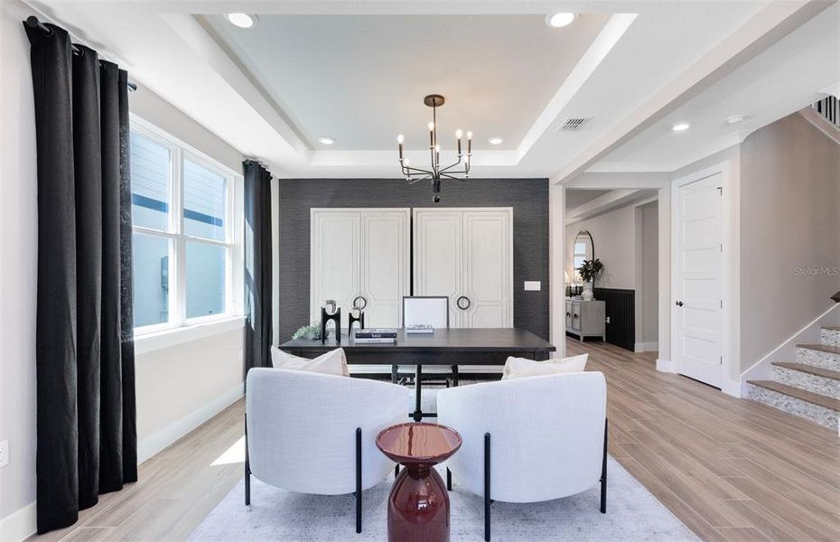 Furnished interior view inside a new home in Parkside Trails, Clermont (Image 16).