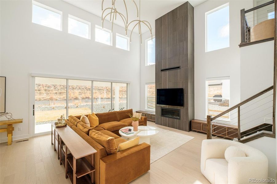 Furnished interior view inside a new home in , Castle Rock (Image 17). Furnished interior view inside a new home in , Castle Rock (Image 17).