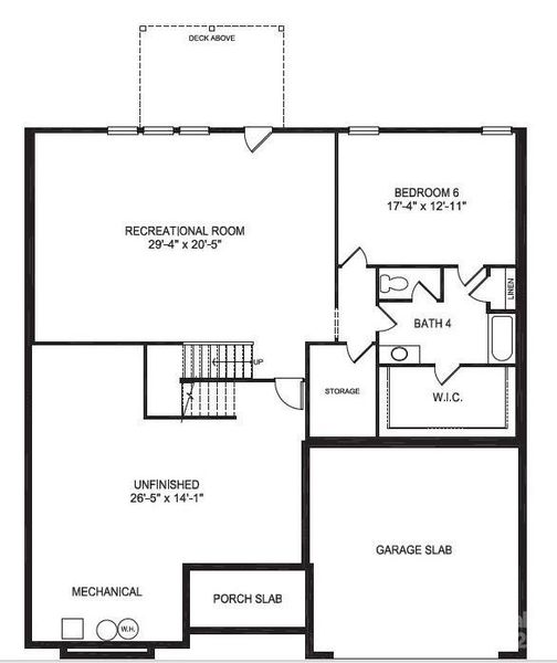 2D floor plan layout of this home in Swann Hills, Statesville, NC (Image 3).