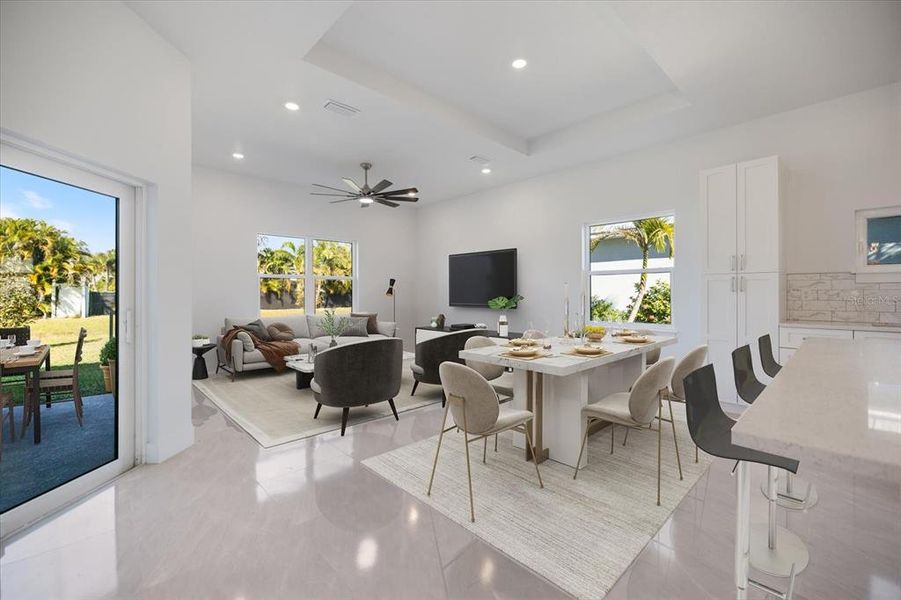 Furnished interior view inside a new home in , Rotonda West (Image 5).