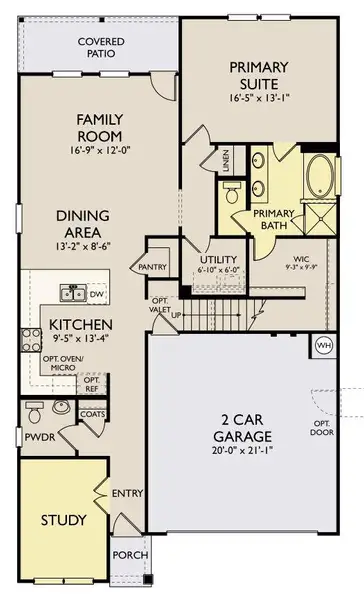 2D floor plan layout of this home in Rolling Glen, Hutto, TX (Image 3). 2D floor plan layout of this home in Rolling Glen, Hutto, TX (Image 3).