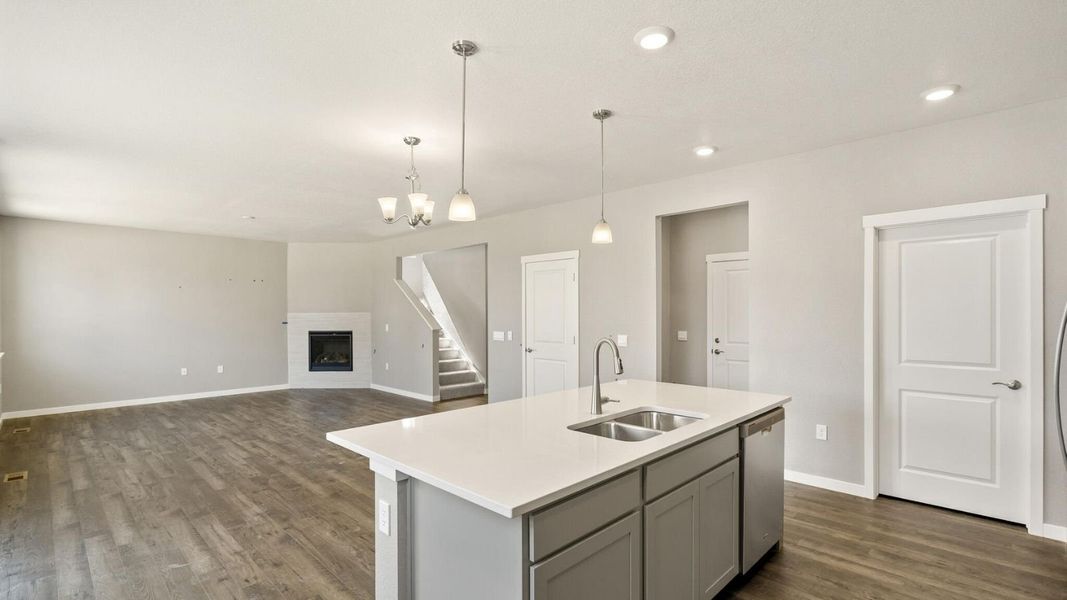 Furnished interior view inside a new home in Lakeside Canyon, Mead (Image 5).