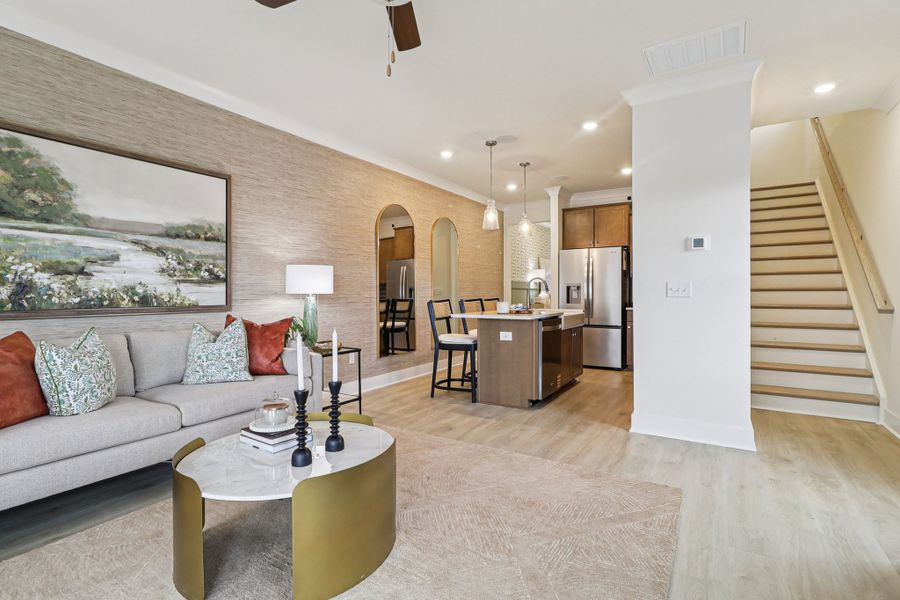 Representative furnished interior of a home built from the Southern Breeze by Great Southern Homes in Walker’s Trail, Lexington (Image 9). Representative furnished interior of a home built from the Southern Breeze by Great Southern Homes in Walker’s Trail, Lexington (Image 9).