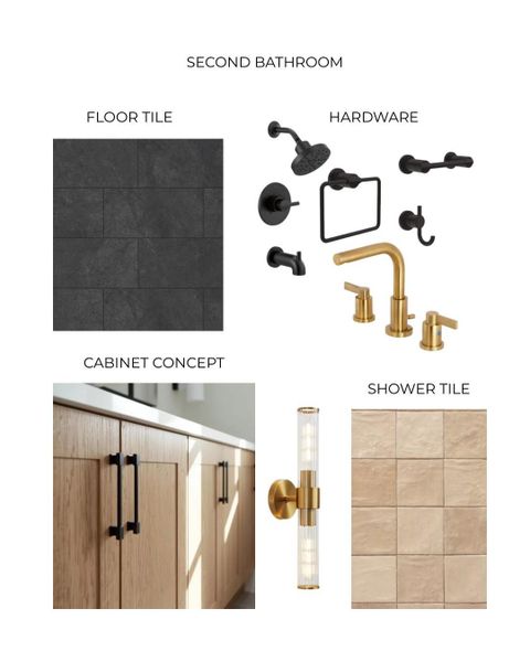 Secondary bathroom concept.