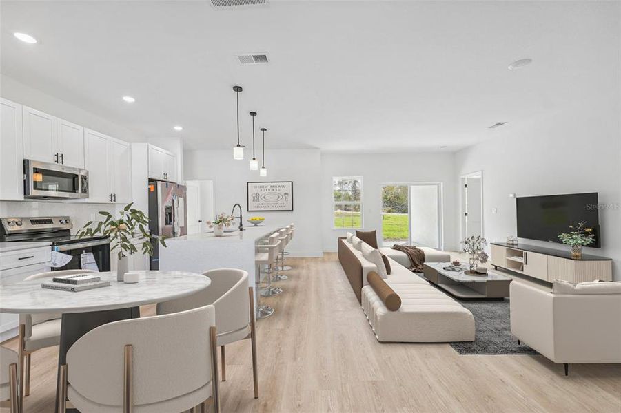 Furnished interior view inside a new home in , Ocala (Image 6). Furnished interior view inside a new home in , Ocala (Image 6).