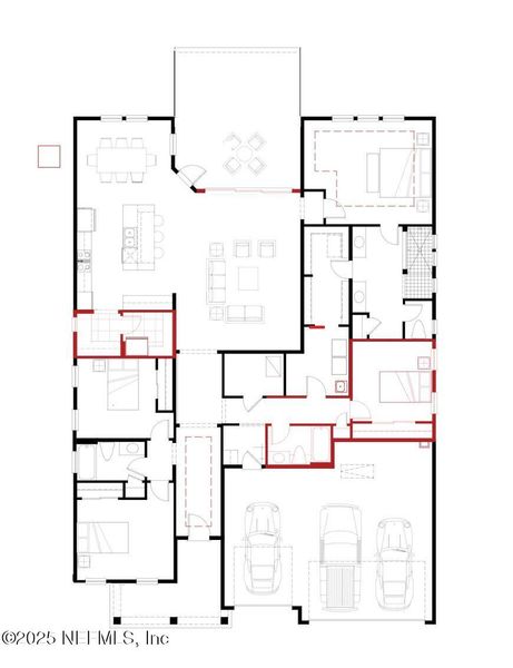 2D floor plan layout of this home in Madeira, St. Augustine, FL (Image 5).