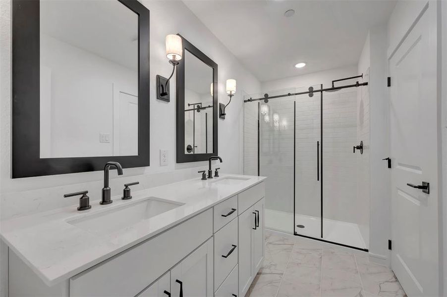 Furnished interior view inside a new home in Providence Commons, Providence Village (Image 9).