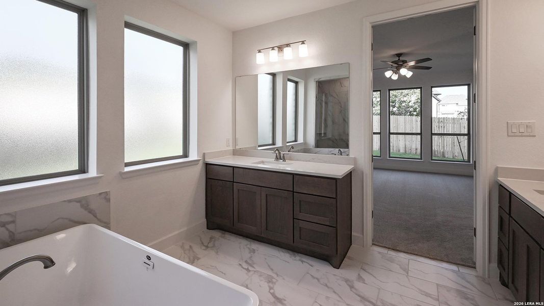 Furnished interior view inside a new home in Johnson Ranch, Bulverde (Image 11).