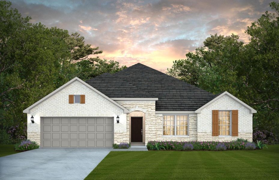 Representative exterior photo of a completed home built from the Northlake by Pulte Homes in Davis Ranch, San Antonio, TX (Image 2).