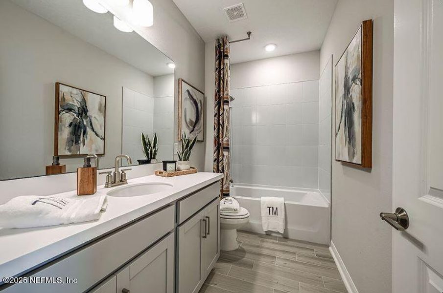 Furnished interior view inside a new home in Cherry Elm at SilverLeaf, St. Augustine (Image 8).