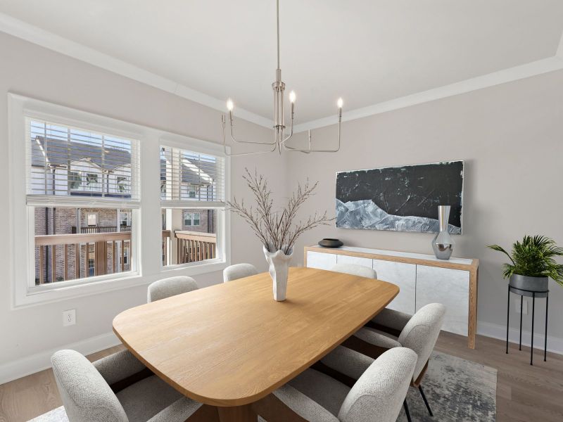 Furnished interior view inside a new home in Martin Springs - Highland Series, Lawrenceville (Image 3).