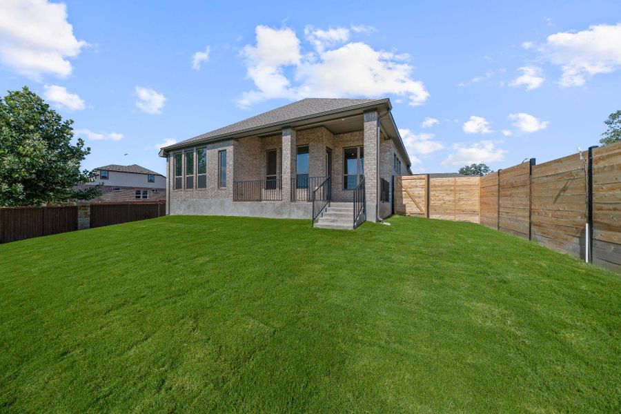 Rear of Home and Private Backyard Rear of Home and Private Backyard