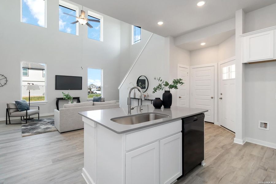 Furnished interior view inside a new home in Katzer Ranch, Converse (Image 15). Furnished interior view inside a new home in Katzer Ranch, Converse (Image 15).