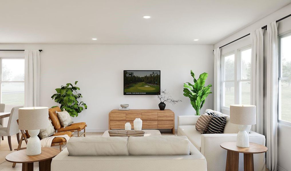 Cozy great room (*Artist rendering used for illustration purposes only.)