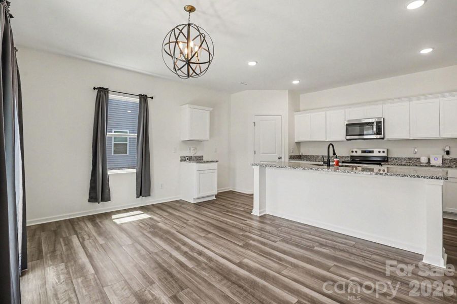 Furnished interior view inside a new home in , Angier (Image 9).