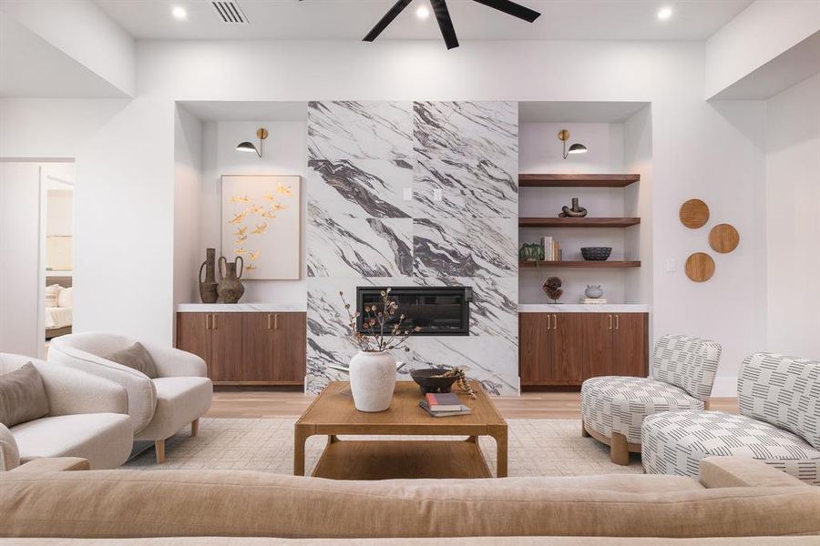 Furnished interior view inside a new home in , Dallas (Image 31).