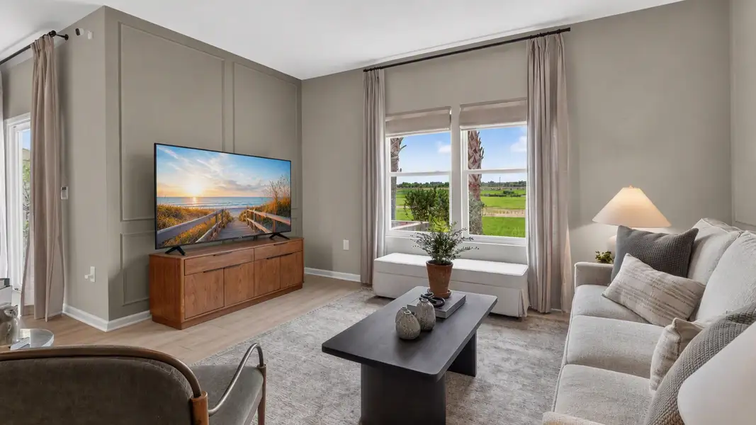 Furnished interior view inside a new home in Rookery, Green Cove Springs (Image 13). Furnished interior view inside a new home in Rookery, Green Cove Springs (Image 13).