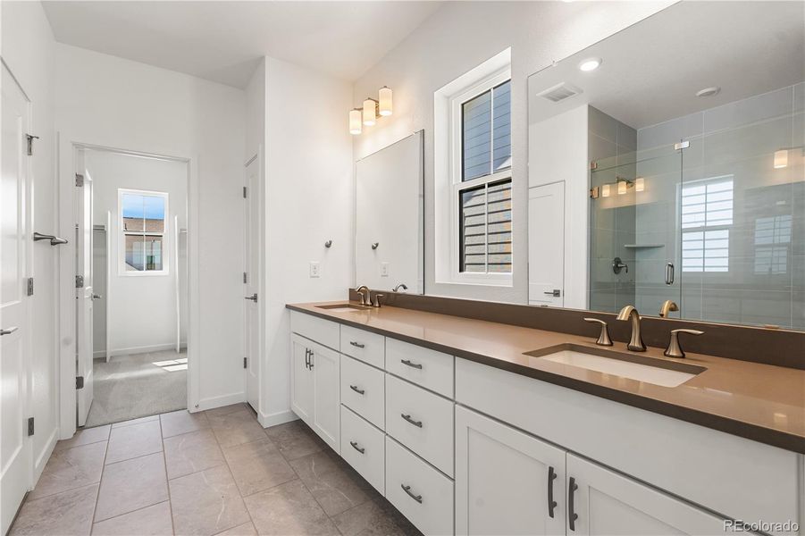 Furnished interior view inside a new home in Harmony at Solstice, Littleton (Image 17).