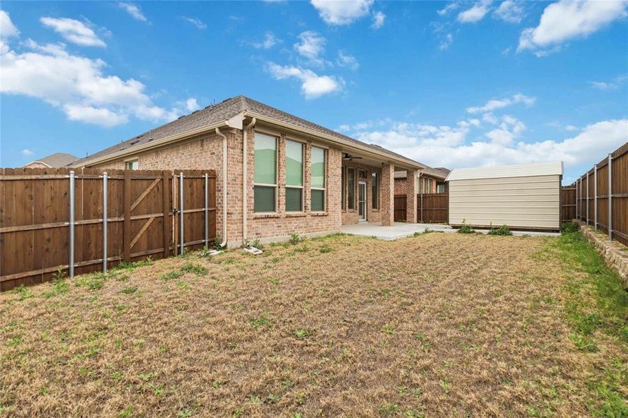 Exterior details and patio area of a home in Bridgewater, Princeton (Image 19).