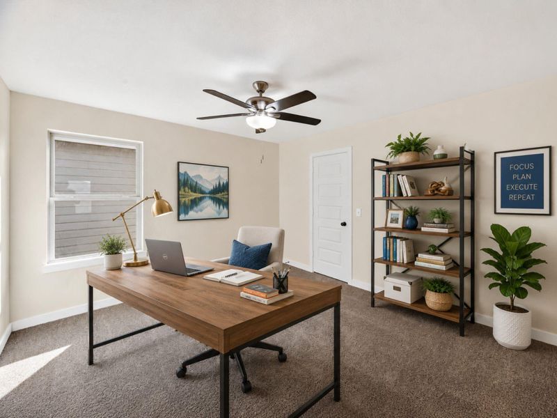 Virtually staged to showcase the room’s space and potential. Virtually staged to showcase the room’s space and potential.