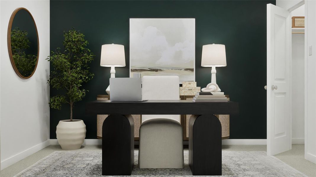 Furnished interior view inside a new home in Waterstone: Classic Collection, Kyle (Image 13).