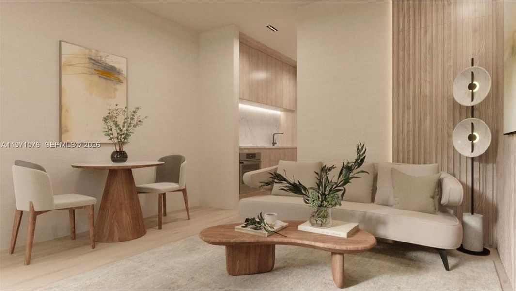 Furnished interior view inside a new home in , Miami Beach (Image 4).