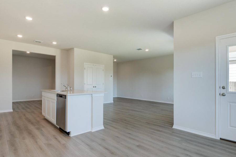 Representative unfurnished interior of a home built from the Placid by Ashton Woods in Meadows at Hennersby Hollow 40's, San Antonio (Image 13).