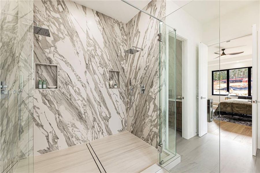 Furnished interior view inside a new home in , Suwanee (Image 63).