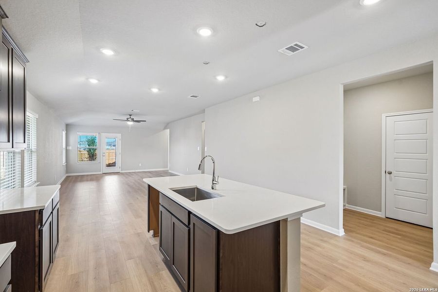 Furnished interior view inside a new home in Remington Ranch, San Antonio (Image 11).