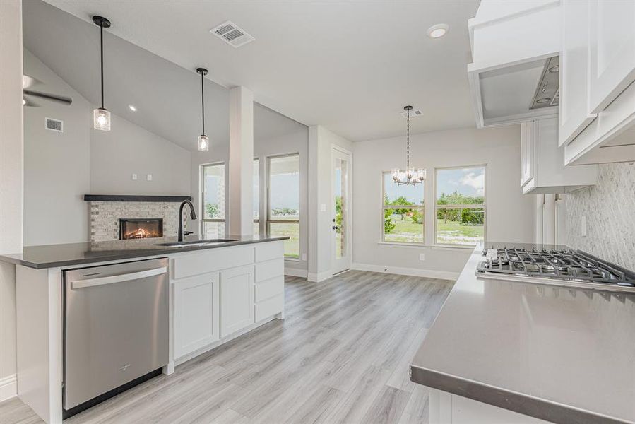 Furnished interior view inside a new home in Sagebrush Addition, Midlothian (Image 4).