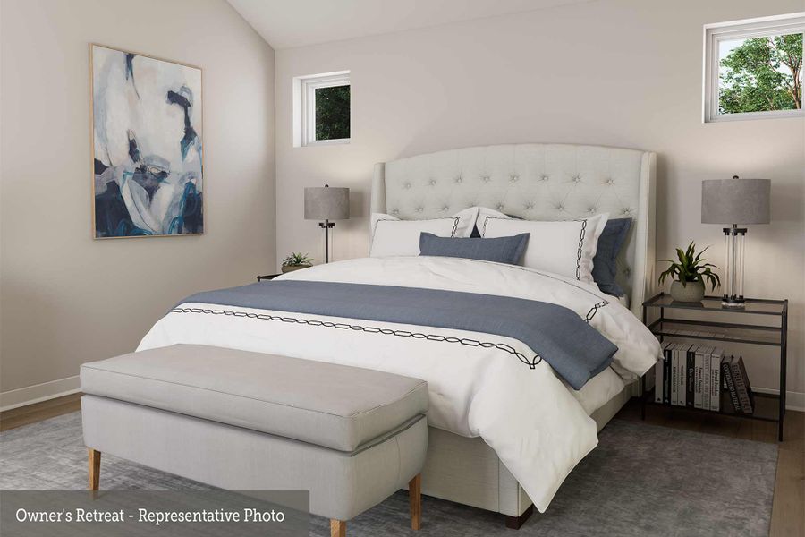 Representative furnished interior of a home built from the The Caleb by David Weekley Homes in Edgewater Classic Series, Royse City (Image 5).