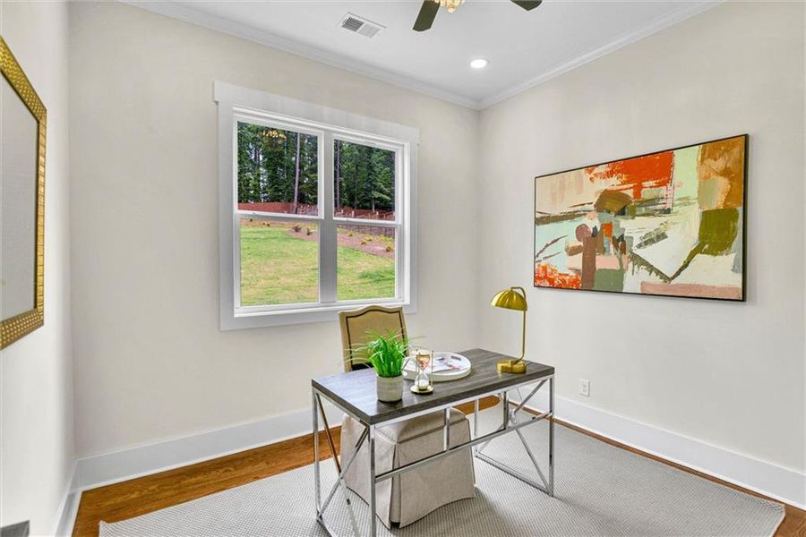 Furnished interior view inside a new home in , Snellville (Image 16).