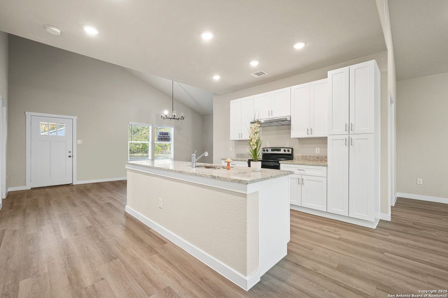 Furnished interior view inside a new home in , San Antonio (Image 6).