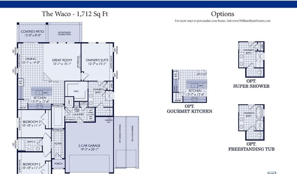 Waco Floorplan Options