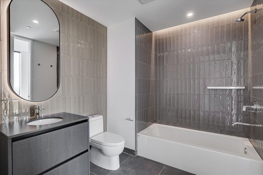 Furnished interior view inside a new home in The Modern Austin Residences, Austin (Image 6).