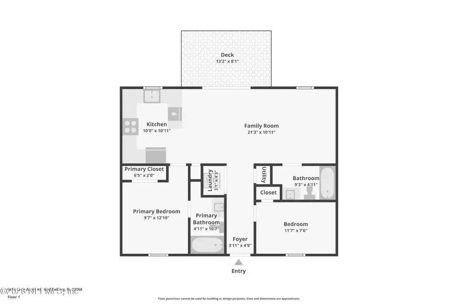 2D floor plan layout of this home in , Middleburg, FL (Image 3).