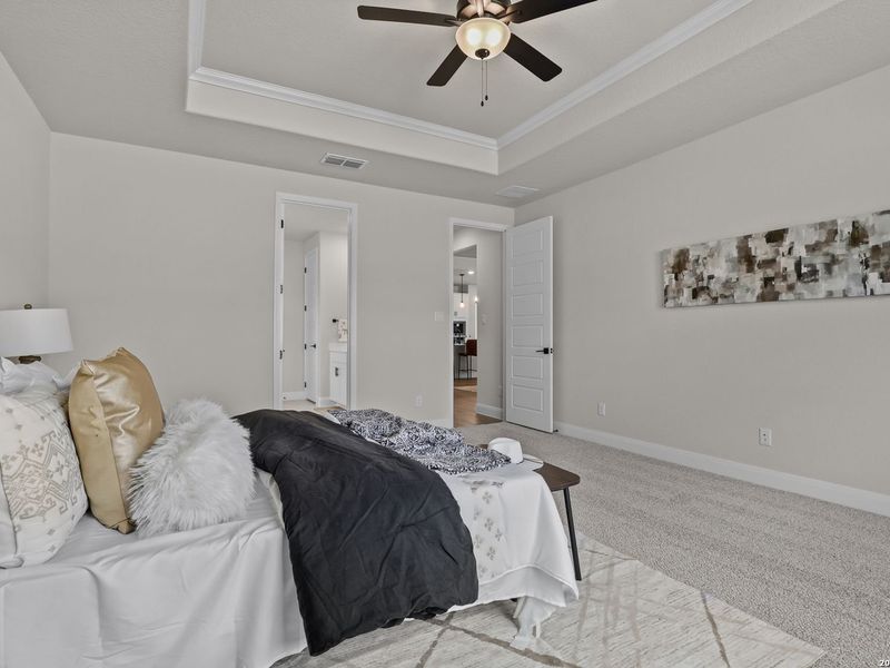 Furnished interior view inside a new home in The Reserve at Potranco Oaks, Castroville (Image 30).